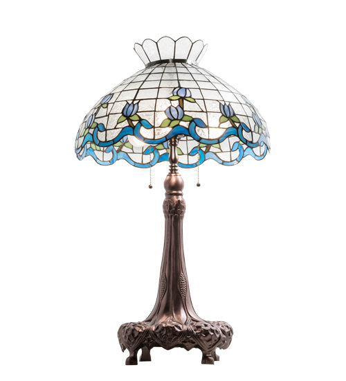 Meyda 32" High Roseborder Table Lamp - 230472