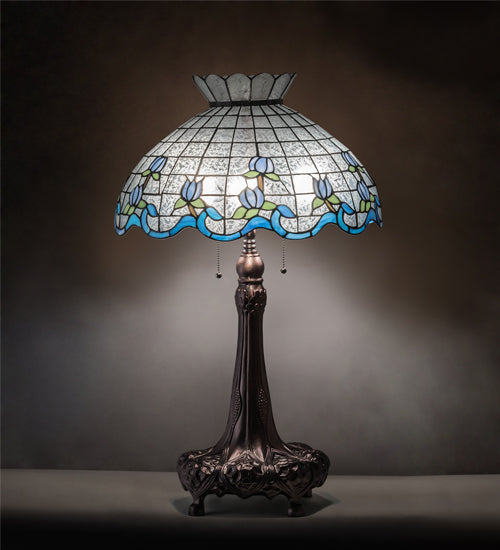 Meyda 32" High Roseborder Table Lamp - 230472