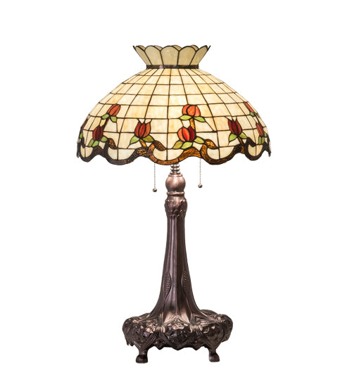 Meyda 33" High Roseborder Table Lamp - 230473