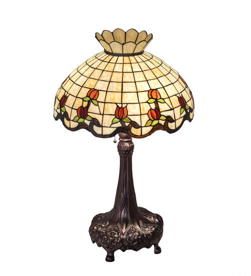 Meyda 33" High Roseborder Table Lamp - 230473