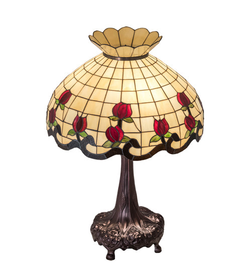 Meyda 33" High Roseborder Table Lamp - 230474