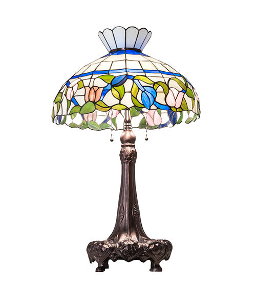 Meyda 33" High Rose Vine Table Lamp- 230475