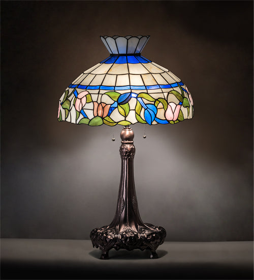 Meyda 33" High Rose Vine Table Lamp- 230475