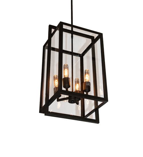 Meyda 14" Wide Kitzi Box Pendant 230638