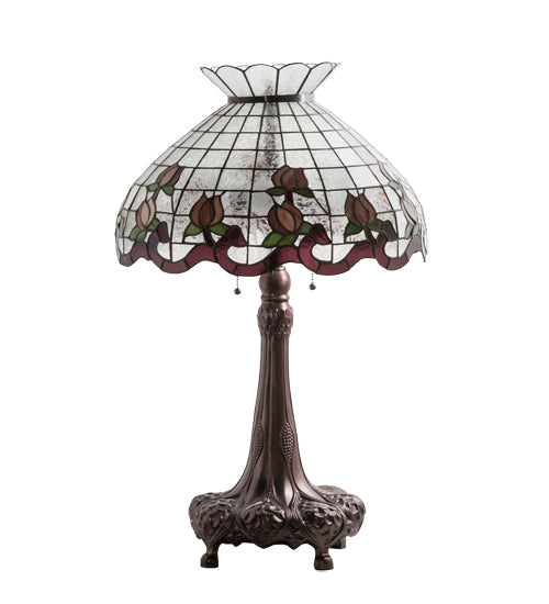 Meyda 33" High Roseborder Table Lamp - 230639