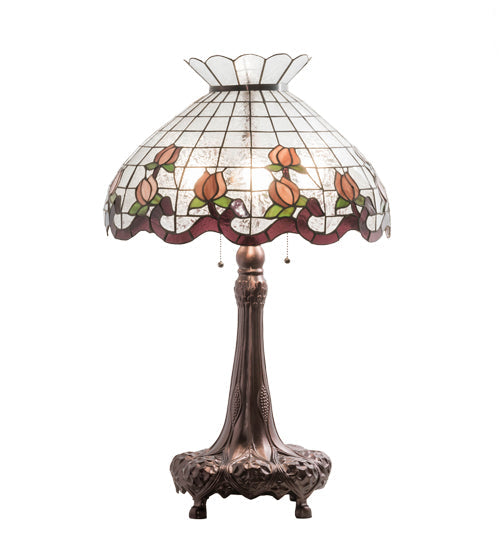 Meyda 33" High Roseborder Table Lamp - 230639