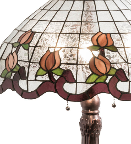 Meyda 33" High Roseborder Table Lamp - 230639