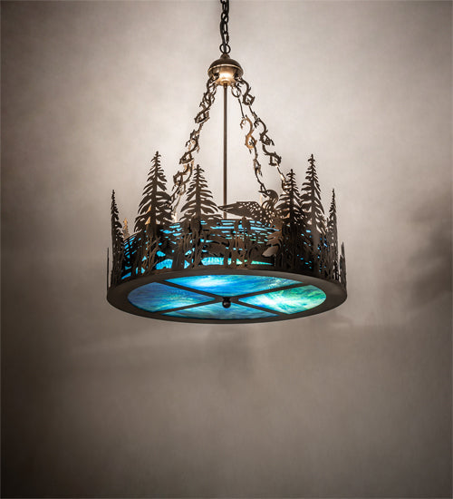 Meyda 26" Wide Loon Inverted Pendant 232747