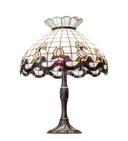 Meyda 26" High Roseborder Table Lamp- 232791