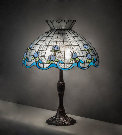 Meyda 26" High Roseborder Table Lamp - 232793