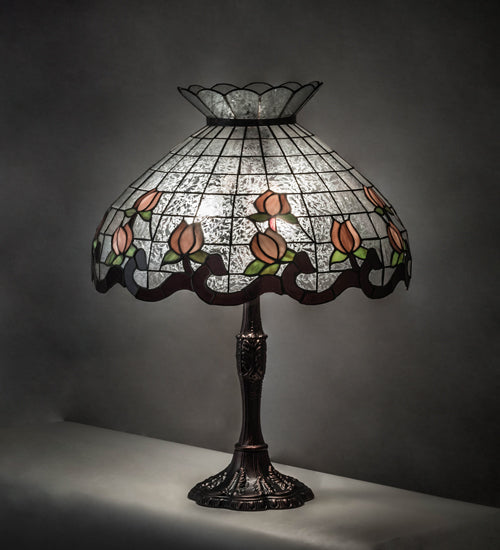 Meyda 26" High Roseborder Table Lamp - 232794