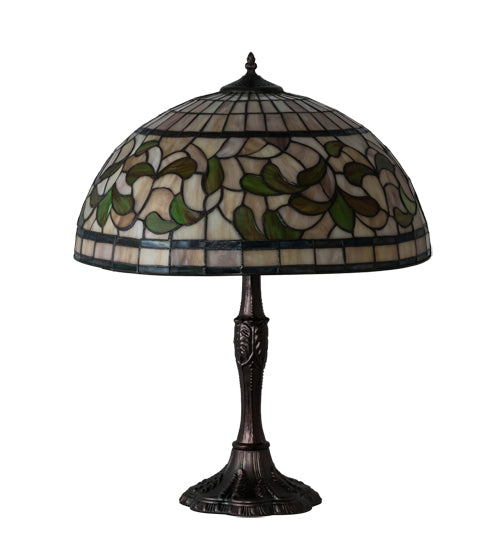 Meyda 26" High Tiffany Turning Leaf Table Lamp- 232800