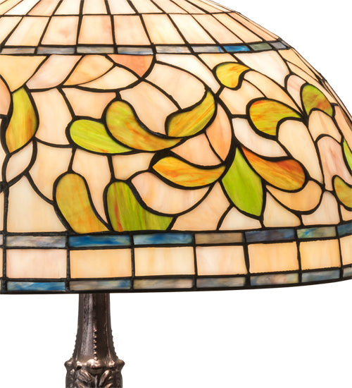 Meyda 26" High Tiffany Turning Leaf Table Lamp- 232800