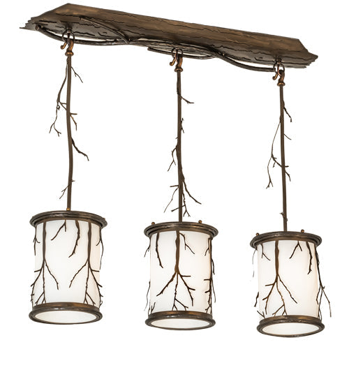 Meyda 32" Long Branches 3 Light Island Pendant 232925