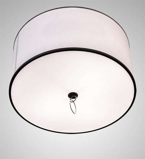 Meyda 24" Wide Cilindro Textrene Pendant 235928