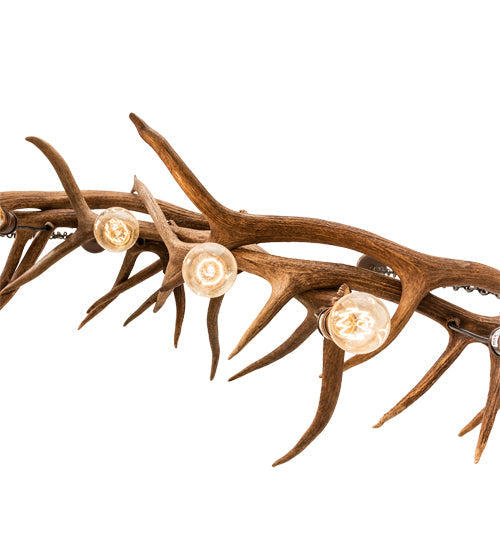 Meyda 52" Long Antlers 8 Light Oblong Chandelier- 238960