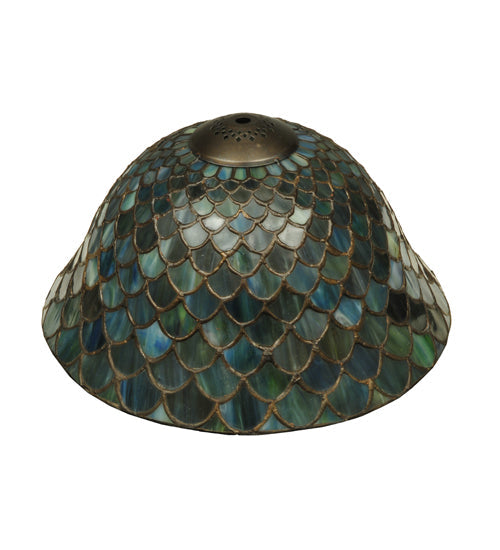 Meyda 12"W Tiffany Fishscale Shade '23953