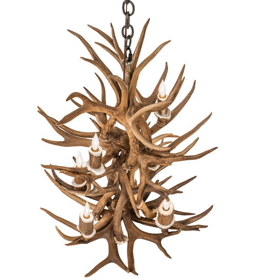 Meyda 20" Wide Antlers 6 Light Two Tier Chandelier- 240289