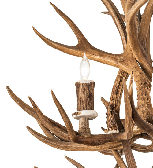 Meyda 20" Wide Antlers 6 Light Two Tier Chandelier- 240289