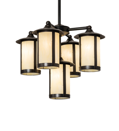 Meyda 24" Wide Fulton 5 Light Chandelier 241310