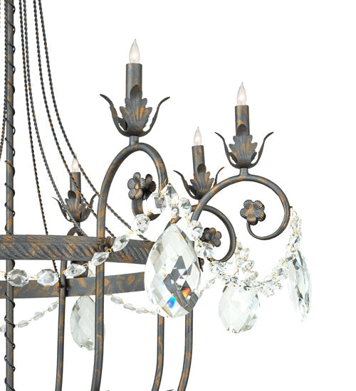 Meyda 40" Wide Antonia 8 Light Chandelier- 241448