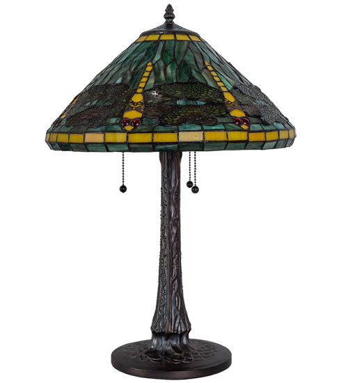 Meyda 22" High Tiffany Dragonfly Table Lamp- 241975