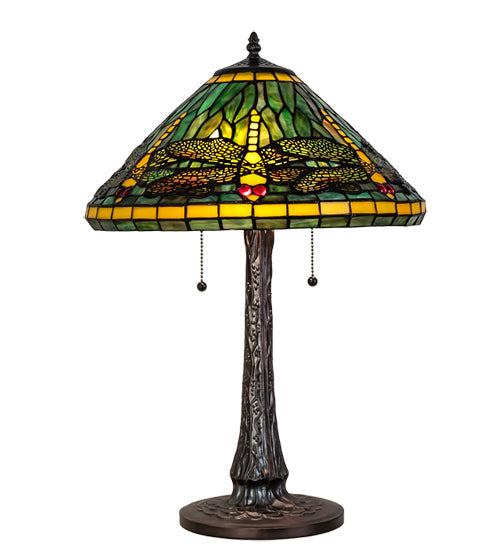 Meyda 22" High Tiffany Dragonfly Table Lamp- 241975