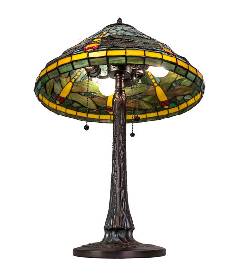 Meyda 22" High Tiffany Dragonfly Table Lamp- 241975