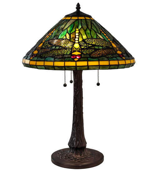 Meyda 22" High Tiffany Dragonfly Table Lamp- 241975