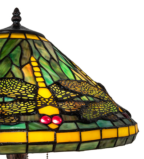 Meyda 22" High Tiffany Dragonfly Table Lamp- 241975