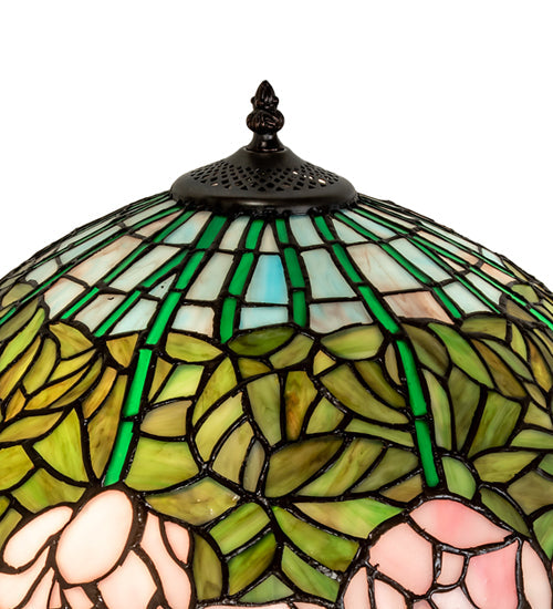 Meyda 22" High Tiffany Cabbage Rose Table Lamp- 242043