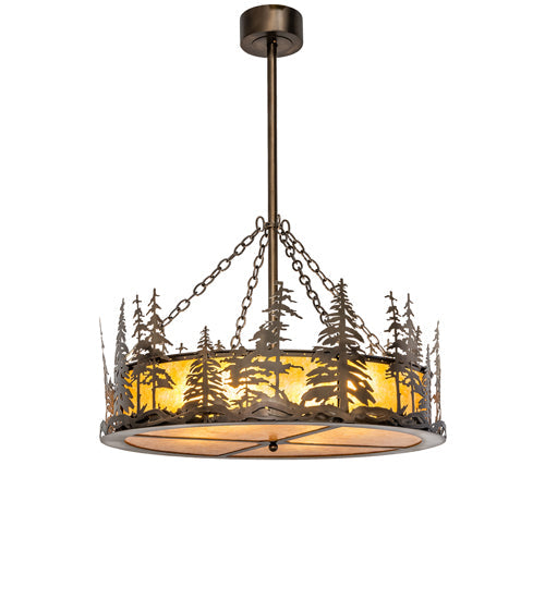 Meyda 36" Wide Tall Pines Inverted Pendant 244123