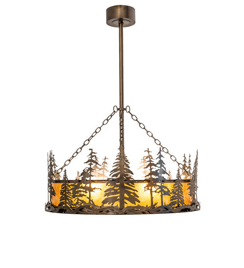 Meyda 36" Wide Tall Pines Inverted Pendant 244123