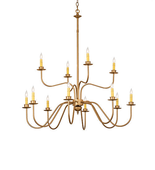 Meyda 42" Wide Ean 12 Light Two Tier Chandelier 244516