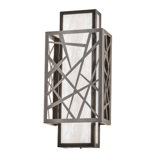 Meyda 8" Wide Quadrato Rich Umador Wall Sconce- 244697