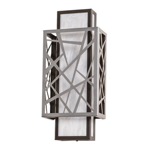 Meyda 8" Wide Quadrato Rich Umador Wall Sconce- 244697