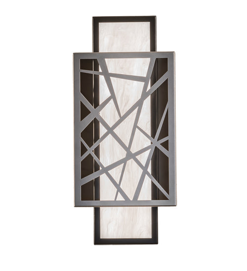 Meyda 8" Wide Quadrato Rich Umador Wall Sconce- 244697