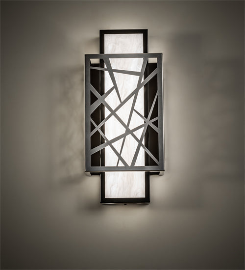 Meyda 8" Wide Quadrato Rich Umador Wall Sconce- 244697