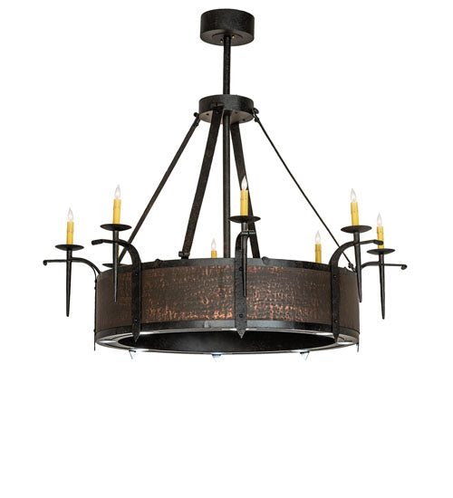 Meyda 52" Wide Costello 8 Light Chandelier 244936