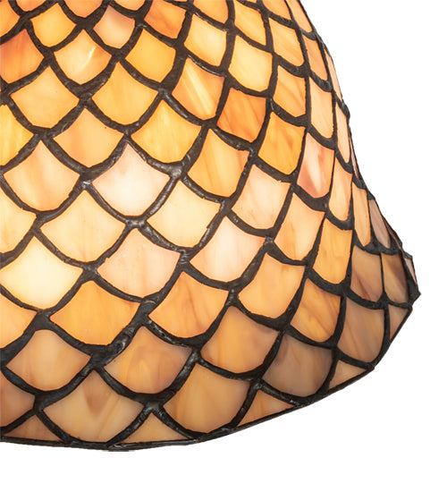 Meyda 23" High Tiffany Fishscale 3 Light Table Lamp - 245477