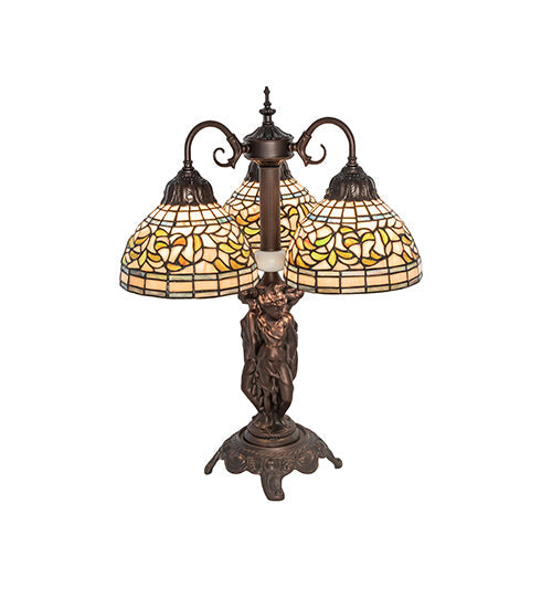 Meyda 23" High Tiffany Turning Leaf Table Lamp - 245480