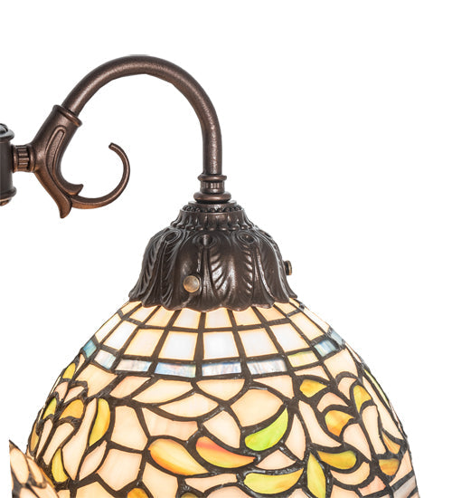 Meyda 23" High Tiffany Turning Leaf Table Lamp - 245480