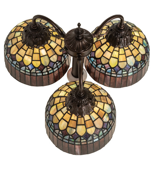 Meyda 23" High Tiffany Candice 3 Light Table Lamp- 245481