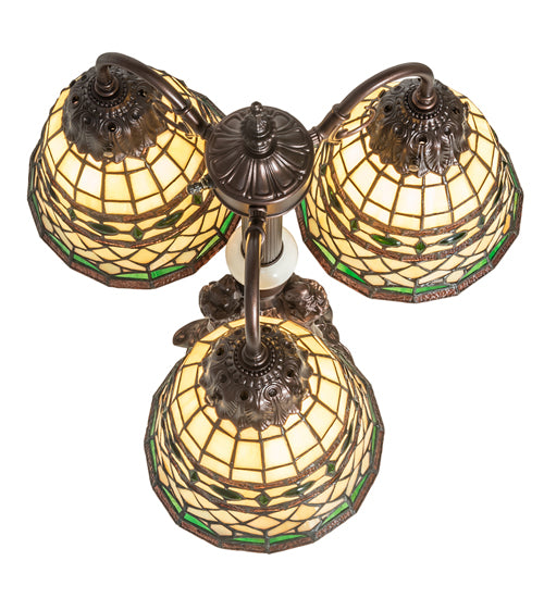 Meyda 23" High Tiffany Roman 3 Light Table Lamp- 245484