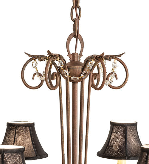 Meyda 28" Wide Lindsay 6 Light Chandelier- 247387