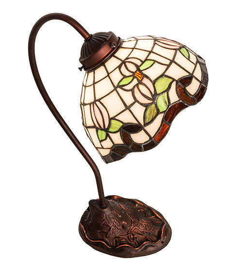 Meyda 18" High Roseborder Desk Lamp - 247780