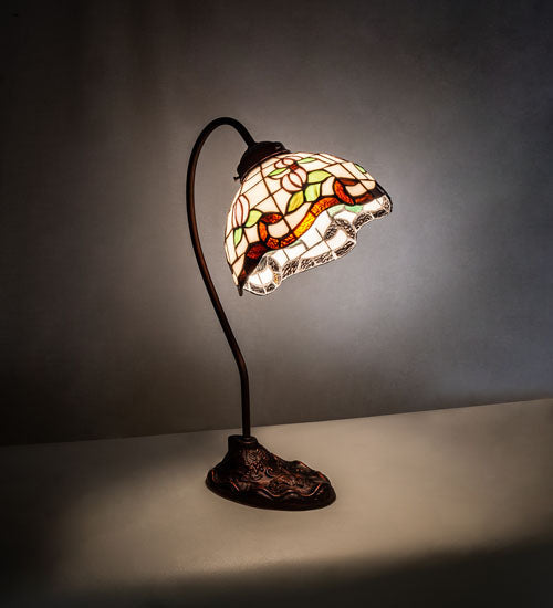 Meyda 18" High Roseborder Desk Lamp - 247780