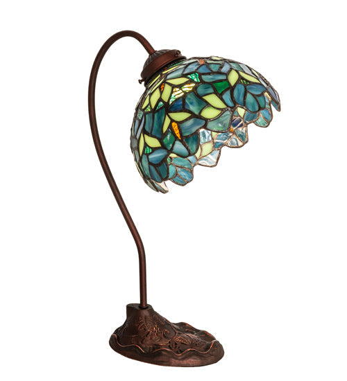 Meyda 18" High Nightfall Wisteria Desk Lamp- 247786