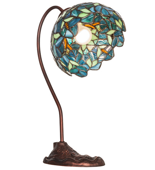 Meyda 18" High Nightfall Wisteria Desk Lamp- 247786