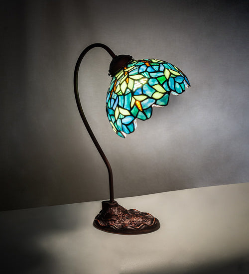 Meyda 18" High Nightfall Wisteria Desk Lamp- 247786